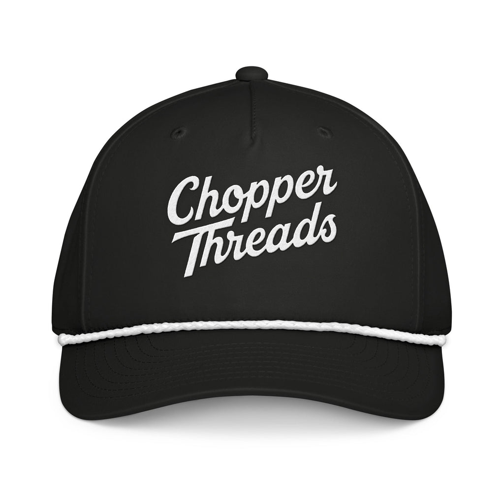 Chopper Threads Script Rope Cap — Black