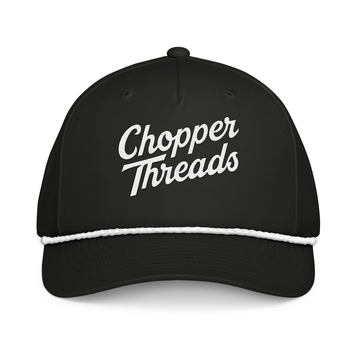 Chopper Threads Script Rope Cap — Black