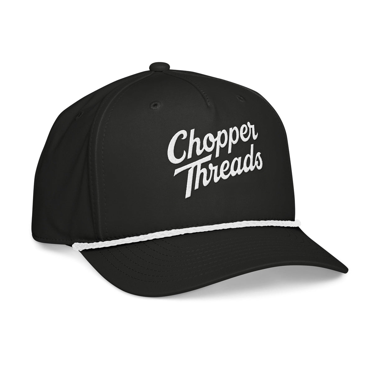 Chopper Threads Script Rope Cap — Black